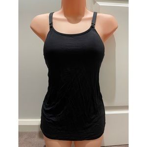 MATERNITY Black Nursing Tank Top